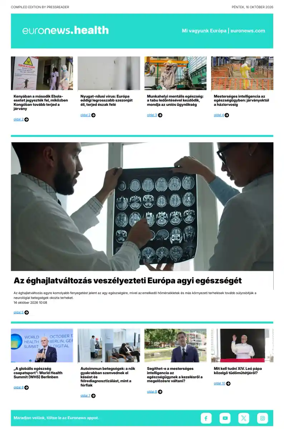 Cover of Euronews Health (Hungarian)