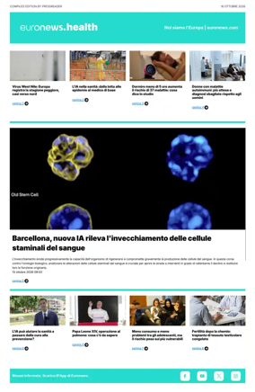Cover of Euronews Health (Italian)