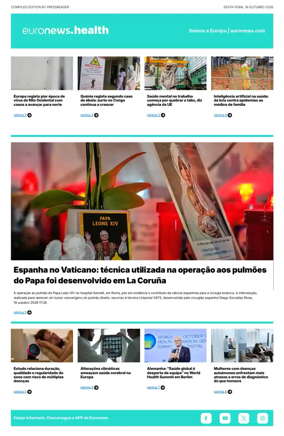 Cover of Euronews Health (Portuguese)