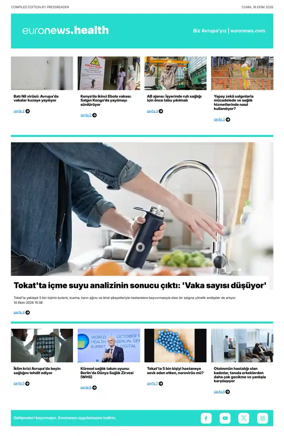 Cover of Euronews Health (Turkish) Compiled Edition