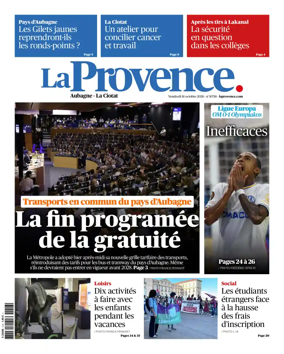 Cover of La Provence Aubagne-La Ciotat