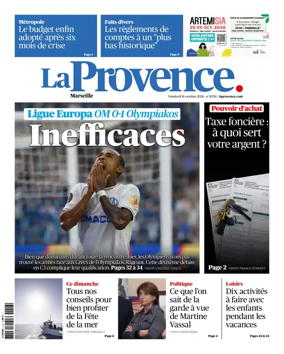 Cover of La Provence Marseille