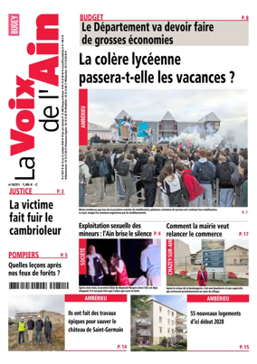 Cover of La Voix de l’Ain Amberieu en Bugey - Meximieux