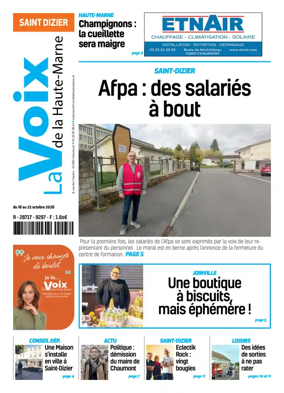 Cover of La Voix de la Haute-Marne edition Saint-Dizier