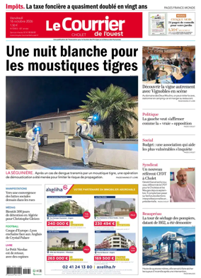 Cover of Le Courrier de l’Ouest (Cholet)
