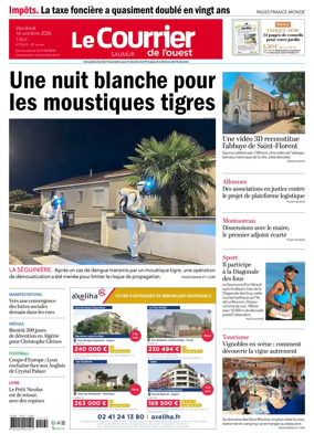 Cover of Le Courrier de l’Ouest (Saumur)