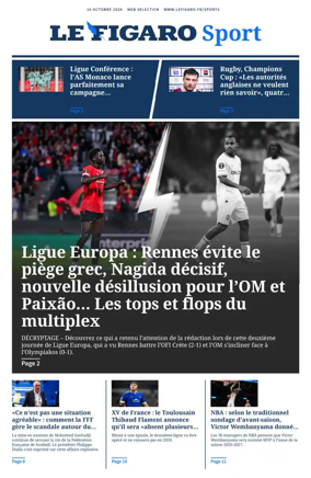 Cover of Le Figaro Sport
