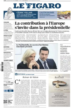 Cover of Le Figaro