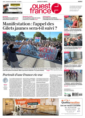 Cover of Ouest France (Auray)