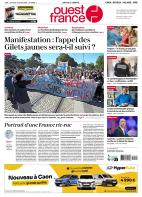 Cover of Ouest France (Caen - Bayeux - Falaise - Vire)