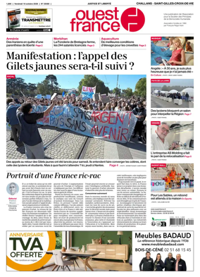 Cover of Ouest France (Challans / Saint-Gilles-Croix-de-Vie)