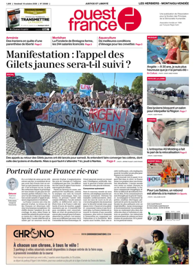 Cover of Ouest France (Les Herbiers / Montaigu)