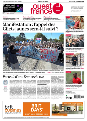 Cover of Ouest France (Loudeac / Rostrenen)