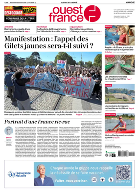 Cover of Ouest France (Manche)