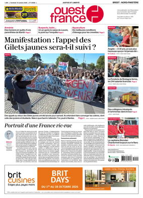 Cover of Ouest France (Nord-Finistere)