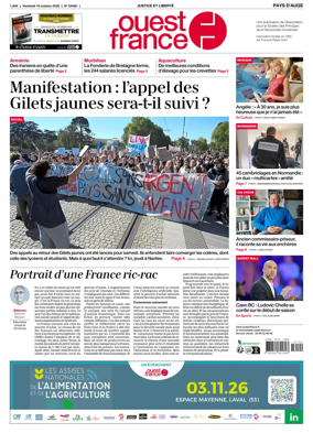 Cover of Ouest France (Pays d'Auge)