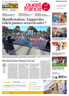 Cover of Ouest-France (Rennes Nord-Ouest)