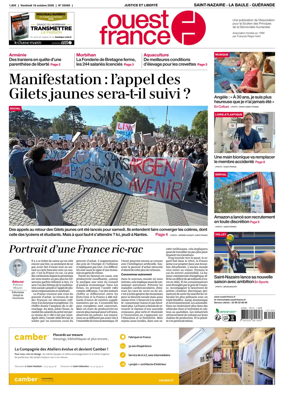 Cover of Ouest France (Saint-Nazaire La Baule Guerande)