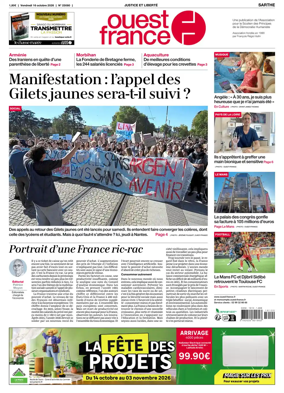 Cover of Ouest France (Sarthe)