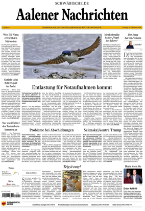 Cover of Aalener Nachrichten