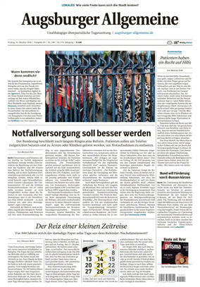 Cover of Augsburger Allgemeine (Ausgabe Stadt)