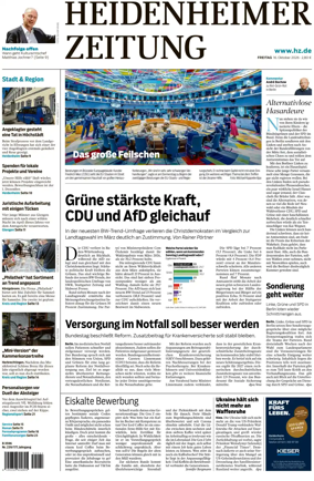 Cover of Heidenheimer Zeitung