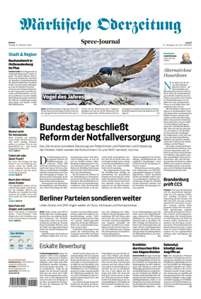 Cover of Markische Oderzeitung Erkner