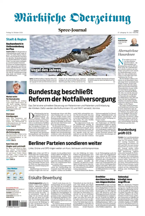 Cover of Markische Oderzeitung Spree-Journal