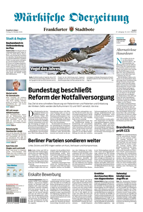Cover of Markische Oderzeitung Frankfurt (Oder)