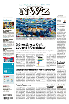 Cover of NWZ – Neue Wurttembergische Zeitung