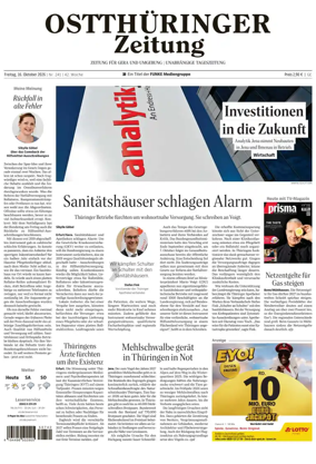 Cover of Ostthuringer Zeitung (Gera)