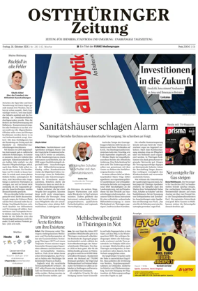 Cover of Ostthuringer Zeitung (Saale-Holzland-Kreis)