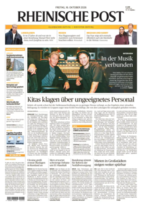 Cover of Rheinische Post - Monchengladbach and Korschenbroich