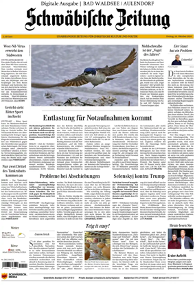 Cover of Schwabische Zeitung (Bad Waldsee / Aulendorf)