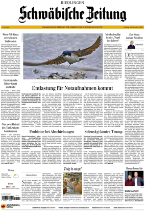 Cover of Schwabische Zeitung (Riedlingen)