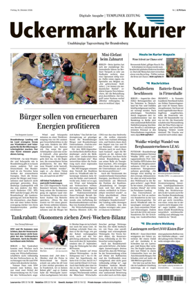 Cover of Templiner Zeitung
