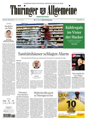 Cover of Thuringer Allgemeine (Apolda)
