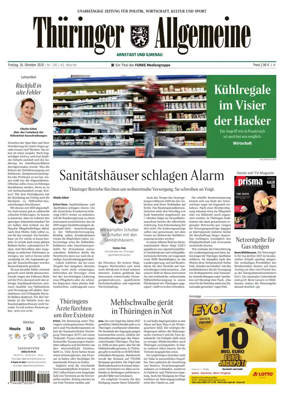 Cover of Thuringer Allgemeine (Arnstadt und Ilmenauz)