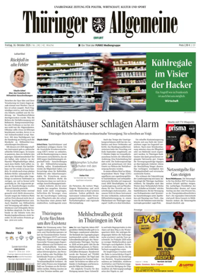 Cover of Thuringer Allgemeine (Erfurt)