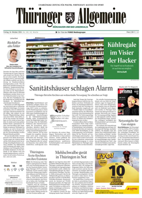 Cover of Thuringer Allgemeine (Muhlhausen und Bad Langensalza)