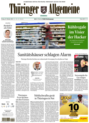 Cover of Thuringer Allgemeine (Sommerda)