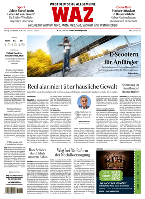 Cover of Westdeutsche Allgemeine Zeitung (Bochum)