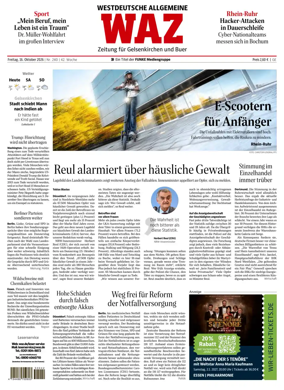 Cover of Westdeutsche Allgemeine Zeitung (Gelsenkirchen)