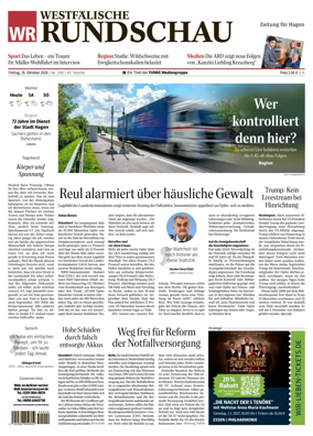 Cover of Westfalische Rundschau (Hagen Hohenlimburg)