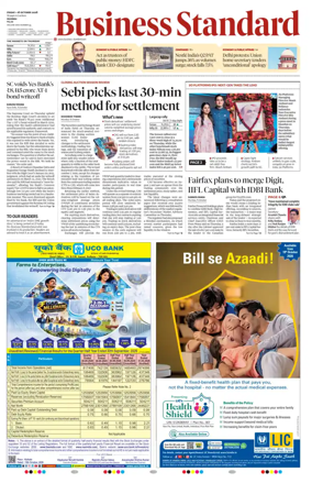 Cover of Business Standard