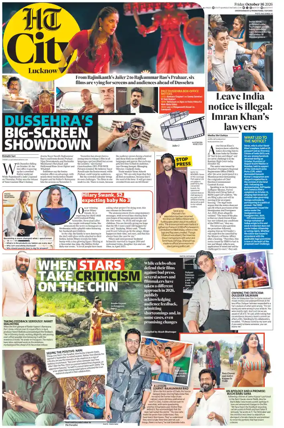 Cover of Hindustan Times (Lucknow) - Live