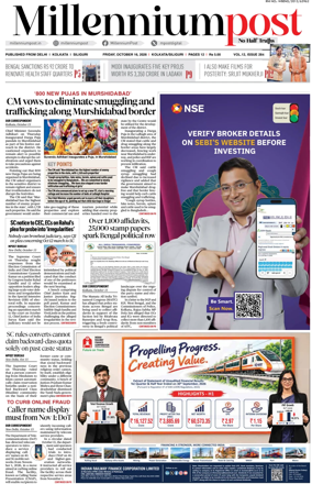 Cover of Millennium Post (Kolkata)