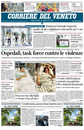 Cover of Corriere del Veneto (Treviso e Belluno)