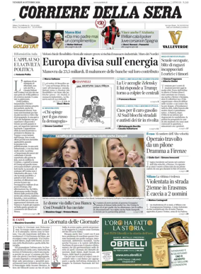 Cover of Corriere della Sera