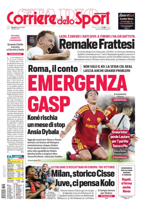Cover of Corriere dello Sport (Lazio)